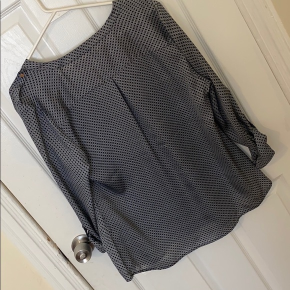 The Limited Long-sleeve Blouse - Navy/White - Picture 4 of 4